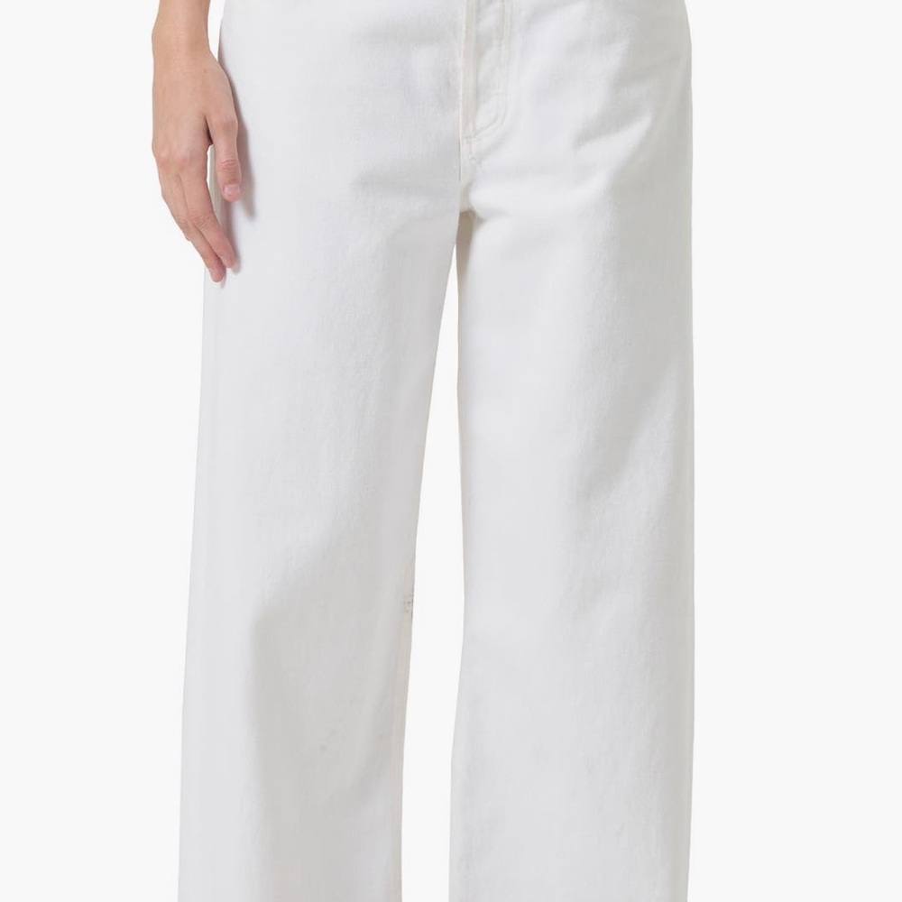 NWT Agolde low slung baggy jeans in Milkshake